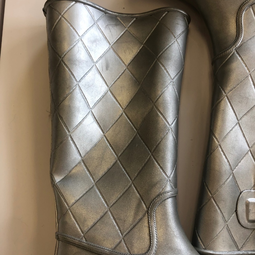 Sperry 'Pelican Tall Quilted" Rainboots Size 6 - Picture 3 of 8